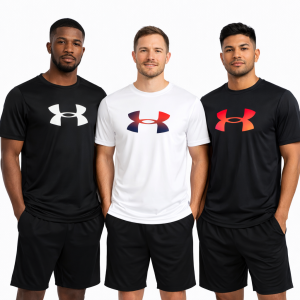 🔥 Kit com 3 camisetas Dry Fit  As cores são exatamente as da foto ✔️ Levinha, gelada no corpo e não esquenta!